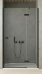 NEW TRENDY Reflexa Black uși de duș 90 cm înclinabilă negru semi lucios/sticlă transparentă EXK-4901