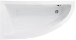 Besco Praktika cadă de colț 137.5x70 cm partea stângă alb #WAP-140-NL (#WAP140NL)