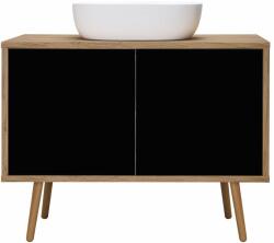 Oltens Hedvig dulap 95x45x49.7 cm sub chiuveta pe perete negru mat 60204360 (60204360)