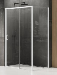 NEW TRENDY Prime White cabină de duș 100x100 cm pătrat alb mat/sticlă transparentă K-1387 (K1387)