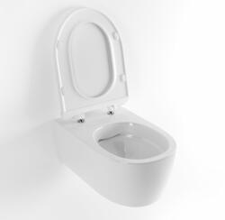 Excellent Doto vas wc cu capac soft-close agăţat fără margine alb CEEX. 1404.545. WH (CEEX1404545WH)