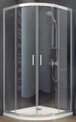 Besco Modern 185 cabină de duș 80x80 cm semicircular crom luciu/sticlă transparentă MP-80-185-C