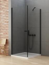 NEW TRENDY New Soleo Black cabină de duș 120x100 cm dreptunghiular negru mat/sticlă transparentă D-0232A/D-0149B (D0232A/D0149B)