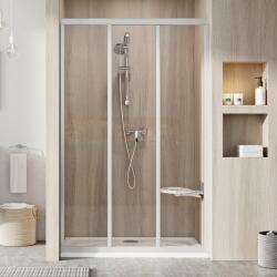 RAVAK Supernova uși de duș 100 cm culisantă satin mat/sticlă transparentă 00VA0UR2Z1 (00VA0UR2Z1)