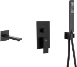 Armatura Logon Black set cadă și duș ascuns negru 5139-401-81 (513940181)