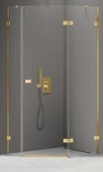NEW TRENDY Avexa Gold Shine cabină de duș 100x80 cm auriu luciu/sticlă transparentă EXK-3850 (EXK3850)