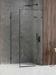 NEW TRENDY Avexa Black cabină de duș 110x80 cm dreptunghiular negru mat/sticlă transparentă EXK-1828 (EXK1828)