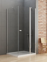 NEW TRENDY New Soleo cabină de duș 100x90 cm dreptunghiular crom luciu/sticlă transparentă K-0396 (K0396)
