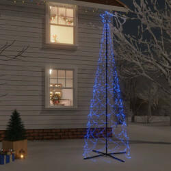 vidaXL kúp alakú karácsonyfa 500 kék LED-del 100 x 300 cm (343507) - balena