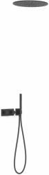 TRES B-System set de duș ascuns cu termostat cu duș de ploaie negru 30735206NM (30735206NM)