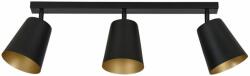 Emibig Prism lampă de tavan 3x60 W negru-auriu 406/3 (4063)