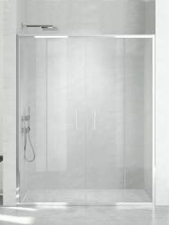 NEW TRENDY New Corrina uși de duș 170 cm culisantă aluminiu luciu/sticlă transparentă D-0186A