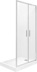 Roca Town-N uși de duș 80 cm pliantă crom luciu/sticlă transparentă AMP2408012M (AMP2408012M)
