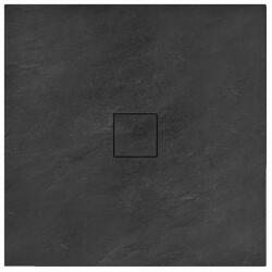 Rea Stone cădiță de duș pătrată 90x90 cm negru REA-K9601