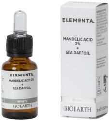 Bioearth Ser de față Acid de migdale 2% + Crin de mare - Bioearth Elementa White Mandelic Acid 2% + Sea Daffodil 15 ml
