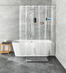 Kleine Wolke Pocket perdea de duș 200x180 cm transparent-alb 7823116305 (5936116305) Perdea de dus