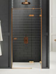 NEW TRENDY Avexa Copper Brushed uși de duș 110 cm înclinabilă EXK-3538