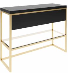 Baltica Design Trine consolă 120x40x75 cm negru-auriu 5904107906386 (5904107906386)