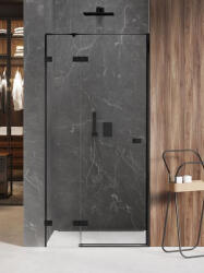NEW TRENDY Avexa Black uși de duș 110 cm înclinabilă negru semi lucios/sticlă transparentă EXK-1552