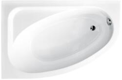 Besco Cornea cadă de colț 140x80 cm partea stângă alb #WAC-140-NL (#WAC140NL)