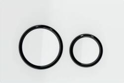 Geberit Sigma50 buton de spălare pentru WC alb-negru 115.651. SI. 1 (115651SI1)