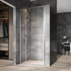 RAVAK Nexty uși de duș 100 cm înclinabilă satin mat/sticlă transparentă 03OA0U00Z1 (03OA0U00Z1)
