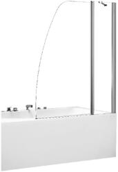 Besco Avis paravan cadă 120 cm două piese crom luciu/sticlă transparentă PAV-2S (PAV2S)