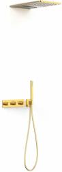 TRES B-System set de duș ascuns cu termostat cu duș de ploaie auriu 30725305OR (30725305OR)