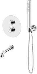 Oltens Set baterie cadă-duș Oltens Katla 34600100, pipă baterie Oltens Molle 39100100, 37102100, 39304100, 37200100 (36610100)