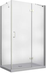 Besco Viva cabină de duș 120x90 cm dreptunghiular crom luciu/sticlă transparentă VPP-129-195-C (VPP129195C)