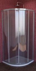 POLYSAN Lucis Line cabină de duș 100x100 cm semicircular crom luciu/sticlă transparentă DL3015