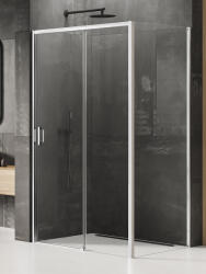 NEW TRENDY Prime cabină de duș 100x80 cm dreptunghiular crom luciu/sticlă transparentă K-1225 (K1225)