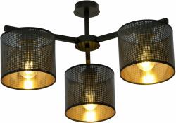 Emibig Jordan lampă de tavan 3x60 W negru-auriu 1144/3 (11443)