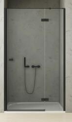 NEW TRENDY Reflexa Black uși de duș 140 cm înclinabilă negru semi lucios/sticlă transparentă EXK-4911