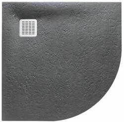 Roca Terran cădiță de duș semirotundă 90x90 cm gri AP10538438401200 (AP10538438401200)