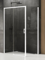 NEW TRENDY Prime White cabină de duș 100x100 cm pătrat alb mat/sticlă transparentă D-0400A/D-0221B (D0400A/D0221B)