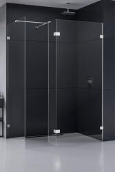 NEW TRENDY Eventa perete cabină de duș walk-in 90 cm crom luciu/sticla transparentă EXK-4644