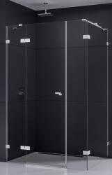 NEW TRENDY Eventa cabină de duș 110x100 cm dreptunghiular crom luciu/sticlă transparentă EXK-4565 (EXK4565)