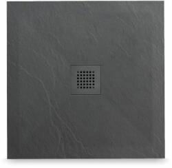 BALNEO Stone Tray cădiță de duș pătrată 90x90 cm gri STFDG909025 (STFDG909025)