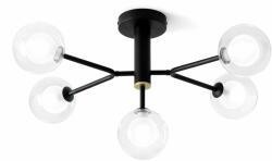 Miloox Cosmo lampă de tavan 5x40 W negru-transparent 1744.166 (1744166)