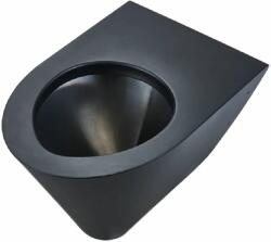 FANECO vas wc agăţat rezistent la vandalism negru N13018BL (N13018BL)