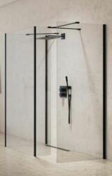 NEW TRENDY New Modus Black perete cabină de duș walk-in 80 cm negru semi lucios/sticla transparentă EXK-5673