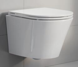 Excellent Joker vas wc cu capac soft-close agăţat fără margine alb CENL. 4504.470. WH (CENL4504470WH)