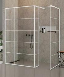 NEW TRENDY New Modus White perete cabină de duș walk-in 100 cm alb mat/sticla transparentă EXK-2282