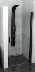 POLYSAN Zoom Line Black uși de duș 80 cm înclinabilă negru mat/sticlă transparentă ZL1280B (ZL1280B)