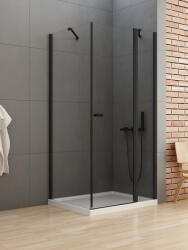 NEW TRENDY New Soleo Black cabină de duș 120x100 cm dreptunghiular negru mat/sticlă transparentă K-0684 (K0684)