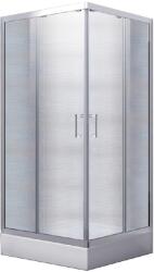 Besco Modern 165 cabină de duș 90x90 cm pătrat crom luciu/sticlă mat MK-90-165-M (MK90165M)