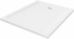 New Trendy Mild cădiță de duș dreptunghiulară 120x80 cm alb B-0635