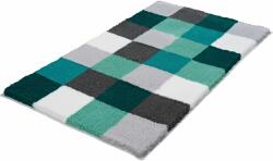 Kleine Wolke Caro covor de baie 150x85 cm dreptunghiular alb-gri-negru-verde-mix culori 5426675453 (5426675453) Covor baie