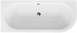 Besco Avita cadă colțar slim 159.5x75 cm partea stângă alb #WAV-160-NLS (#WAV160NLS)